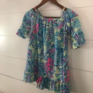 Lilly Pulitzer 🌸 6-7 off shoulder dress